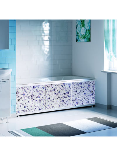 Экран под ванну "Оптима DECOR" 1,5 м пластик (034Н Мозаика жемчужная) Alavann D