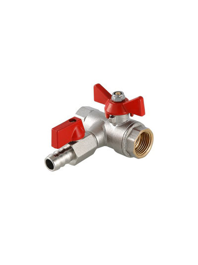 Кран вода VALTEC 1/2 г/г с обратным клапаном и дренажем (VT.248.N.04)