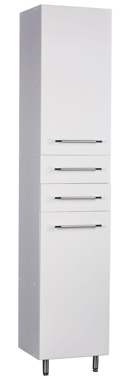 Пенал SANTREK HOME "Ника" (Белый) 2 двери 2 ящика Правый 400*1950*330