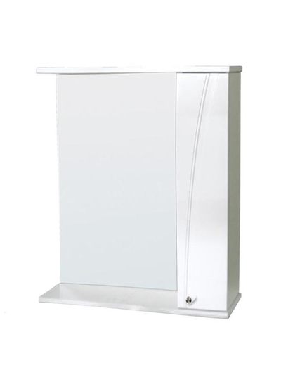 Зеркало-шкаф SANTREK HOME "Сонет-С 85" (Белый) с подсветкой Правый 850*700*185*