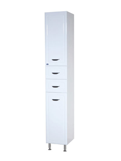 Пенал SANTREK HOME "Мальта-35" (Белый) 2 двери 2 ящика Левый 350х1920х338