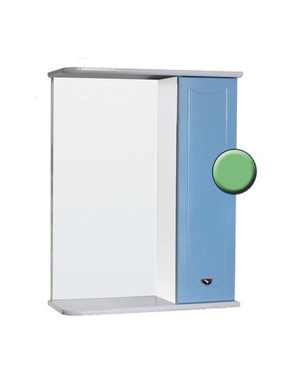 Зеркало-шкаф SANTREK HOME "Стиль-55" (Салатовый) Правый 570х732х230