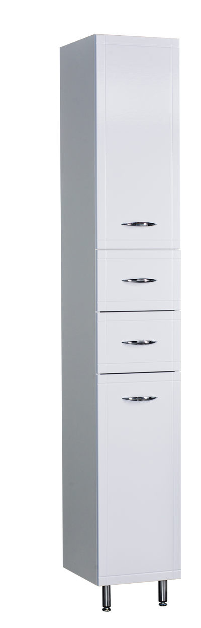 Пенал SANTREK HOME "Мальта-30" (Белый) 2 двери 2 ящика Правый 300х1920х338