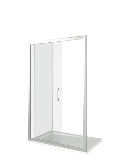 Душ.ограждение GOOD DOOR LATTE WTW-110-G-WE Прямое, стекло Grape 5мм (без поддона и автослива)