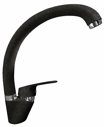 Смеситель Кухня QUARZ GRANFEST Z3323 d=35 боковой (черный)
