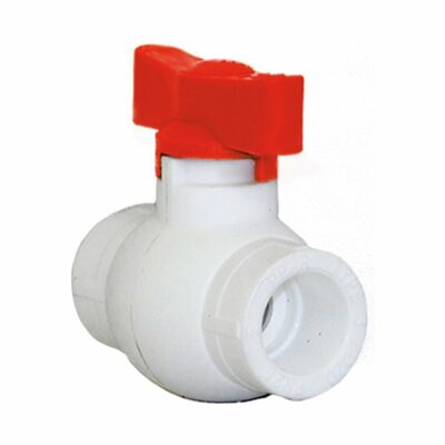 Кран шар. 20 РУЧКА БАБОЧКА КРАСНАЯ PP-R RTP (10) 14976