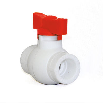 Кран шар. 25 РУЧКА БАБОЧКА КРАСНАЯ PP-R RTP (10) 14977