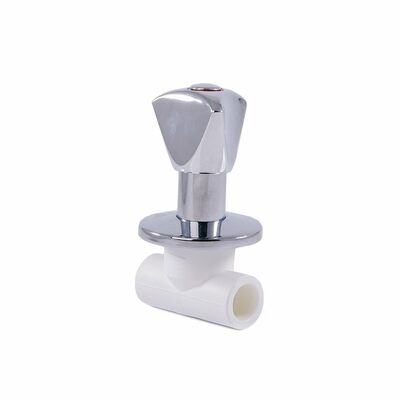 Вентиль 25 PP-R г/г ХРОМИРОВАННЫЙ LUX RTP 14189