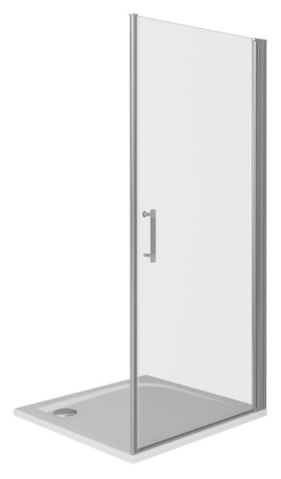Душ.ограждение GOOD DOOR MOKKA DR100-С-WE (L/R) Прямое 1000х1850 стекло Прозр 5мм б/магн. профиля (б/поддона и автослива) ***