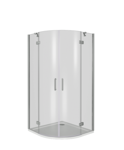 Душ.ограждение GOOD DOOR SATURN R-100-C-CH- стекло Прозрачное (без поддона и автослива) ***