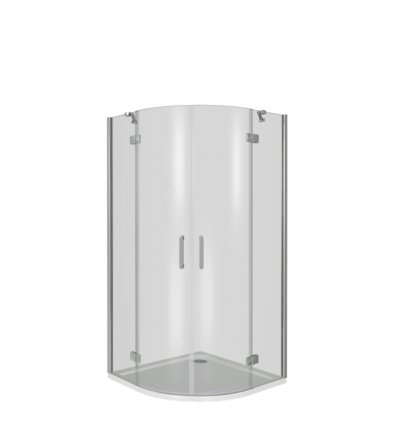 Душ.ограждение GOOD DOOR SATURN R-90-C-CH- стекло Прозрачное (без поддона и автослива) ***