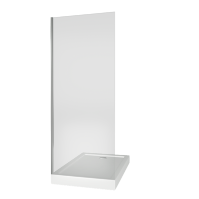 Душ.ограждение GOOD DOOR PUERTA WTW-140-С-СH Прямое стекло Прозрач (б/поддона и автослива) (1 часть - WTW-140)