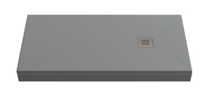 Поддон GOOD DOOR ESSENTIA мрамор 120х80 ГРАФИТ (без автослива) ЛП00059