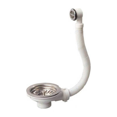 30717336 Выпуск WIRQUIN для мойки Д-90 из нерж.стали с круглым переливом