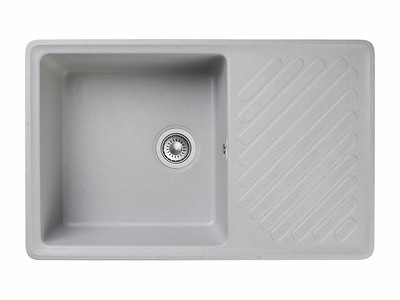 Мойка для кухни GranFest QUARZ GF-QUARZ 52 чаша+ крыло 760х480 без сифона (52 серый)