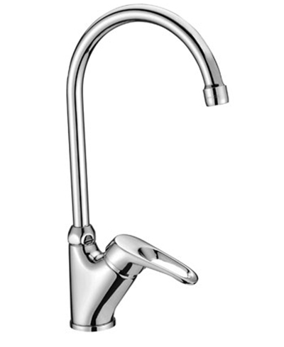 LM3105C Omega Смеситель для кухни с высоким поворотным изливом, хром LEMARK