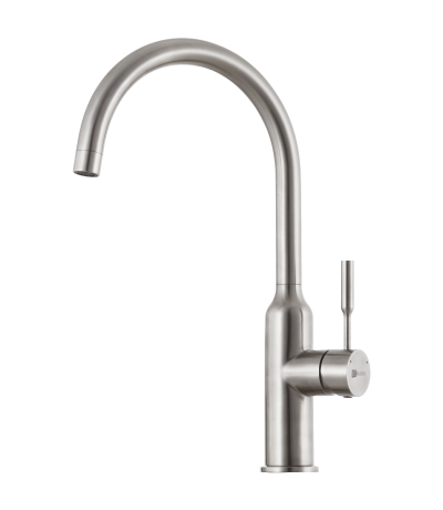 LM5079S Expert Смеситель для кухни с поворотным изливом, сталь LEMARK