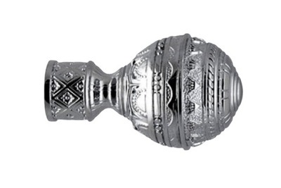 Наконечник Карино (набор 2 штуки) D25 хром (А257-25)