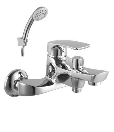 LM1712C plus Shape Смеситель для ванны с коротким изливом, див. с кер. пластинами, хром LEMARK