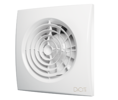 Вентилятор ERA DICITI D100 AURA 4C канальный осевой вытяжной с обратным клапаном, декоративная решетка