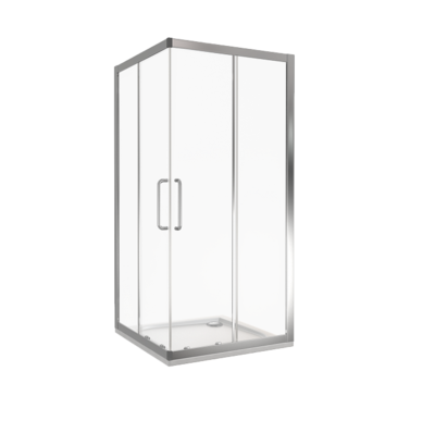 Душ.ограждение GOOD DOOR NEO CR- 80-C-CH Г-образное, стекло Прозрачное 5 мм (без поддона и автослива)