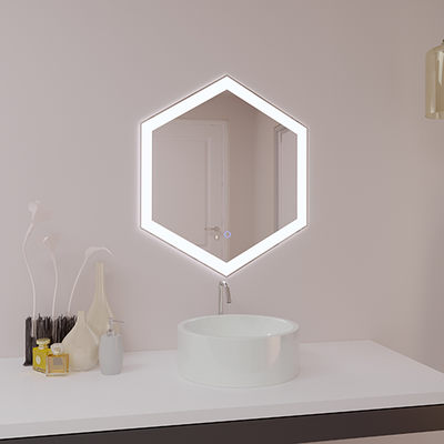 Зеркало SANTREK HOME с LED подсветкой "ШЕСТИУГОЛЬНИК" 600х700мм