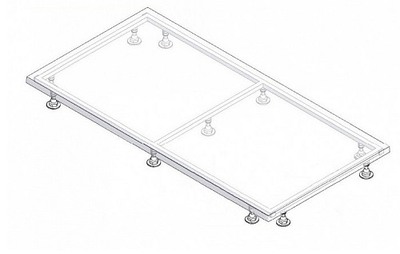 Каркас лит. поддона GOOD DOOR FLOW, ESSENTIA, STELLA 1600х90 КП00012