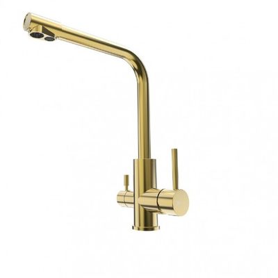 LM5061G Expert Смеситель для кухни с подключением к фильтру питьевой воды, золото LEMARK