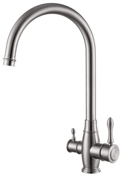 FS0062 Смеситель Кухня Fmark под фильтр питьевой воды, шар. Сатин