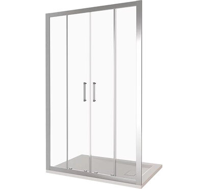 Душ.ограждение GOOD DOOR LATTE WTW-TD-150-С-WE Прямое, стекло Прозрачное 5мм (без подд и слива)