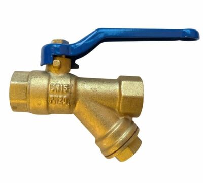 Кран вода Rm-Light 1/2 г/г руч лат. C ФИЛЬТРОМ Ду15 Ру30 (11Б27п1)