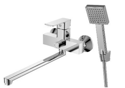 DR20043 Смеситель одноручный универсальный с поворотным изливом 30см., хром DECOROOM