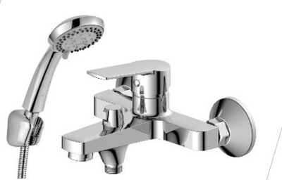 DR22036 Смеситель одноручный для ванны с коротким изливом, хром DECOROOM