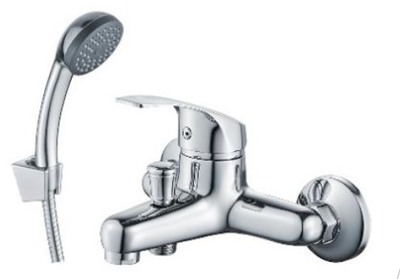 DR71035 Смеситель одноручный для ванны с коротким изливом, хром DECOROOM