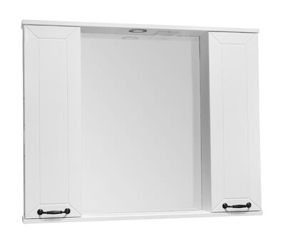 Зеркало-шкаф SANTREK HOME "Вегас-С 90" (Белый софт) 2 двери 900*757*150 *
