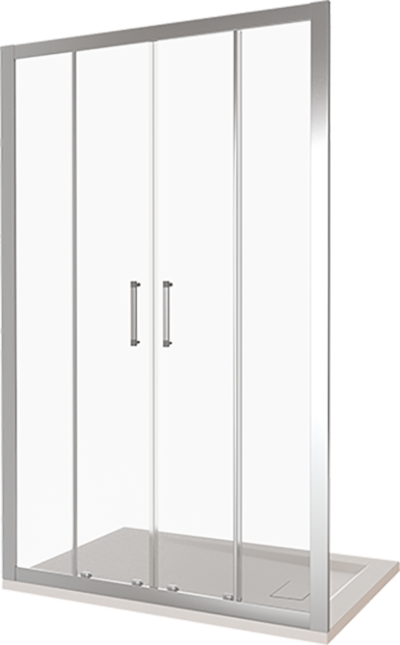Душ.ограждение GOOD DOOR LATTE WTW-TD-160-G-WE Прямое, стекло ГРЕЙП мм (без поддона и автослива)
