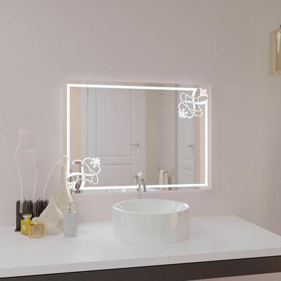 Зеркало SANTREK HOME с LED подсветкой "ФАИНА" 800х600мм