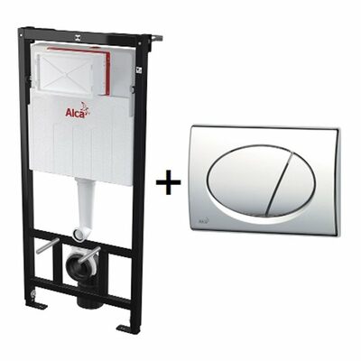 Инсталляция AlcaPlast (НАБОР 3 в1) каркас AM101/1120, кнопка хром-глянец M071, крепеж
