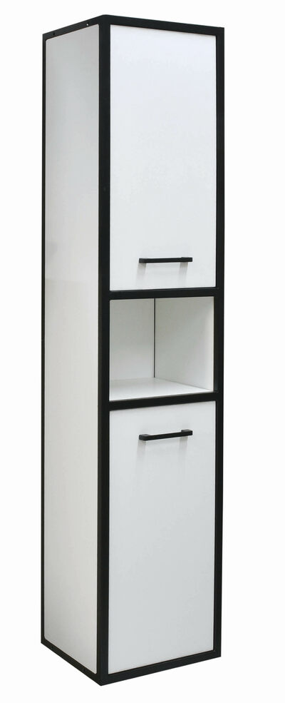 Пенал SANTREK HOME "Лофт" подвесной белый 2 двери 340х1600х300