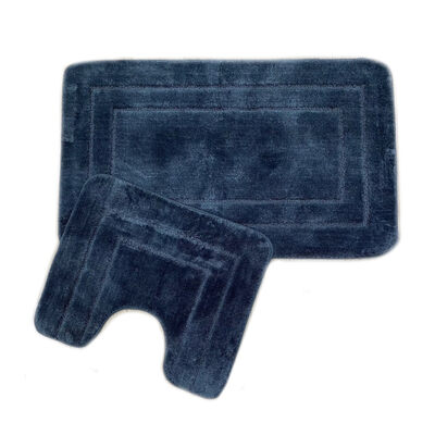 Коврик д/ванны 2 предм. ZALEL EXCLUSION 60х100 + 50х60 Dark grey тёмн.серый Распродажа