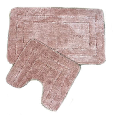 Коврик д/ванны 2 предм. ZALEL EXCLUSION 60х100 + 50х60 Pink розовый Распродажа