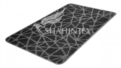 Коврик д/ванны 1 предм. SHAHINTEX PP 60х100 001 графит 62 (S)