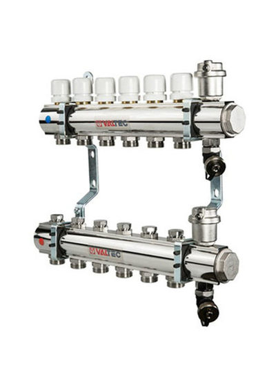 Коллекторная группа VALTEС в сборе 1"х 4 вых ЕК 3/4" (VTс.594.ЕMNX.0604)