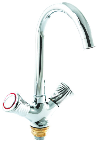Смеситель Кухня SANTREK AQUA-420 "CLASSIC" LUX 1/2 м/к Лира SL 535 (на гайке)