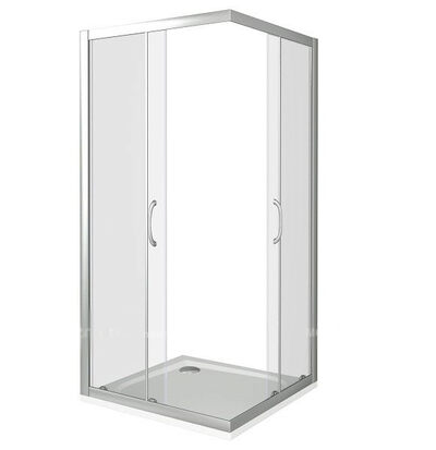 Душ.ограждение GOOD DOOR LATTE CR- 120-80-C-WE стекло Прозрачное 5мм (без поддона и автослива)