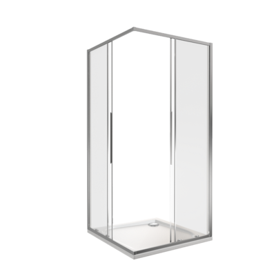 Душ.ограждение GOOD DOOR IDEA CR-100-C-CH Г-образное, стекло Прозр 6мм профиль хром (без поддона и автослива)