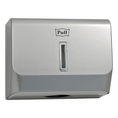Диспенсер бумажных полотенец Puff-5130S пластик, ХРОМ, для листов Z и V сложения НОВИНКА!!!