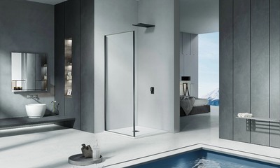 Боковая часть GOOD DOOR COFE SP-90-C-B стекло Прозрачное 5 мм