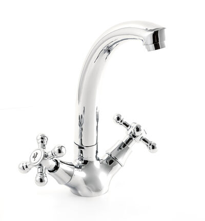 Смеситель Кухня SANTREK AQUA-410 "CLASSIC" LUX 1/2 м/к Крест SL592
