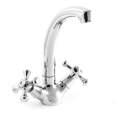 Смеситель Кухня SANTREK AQUA-410 "CLASSIC" LUX 1/2 м/к Крест SL 594